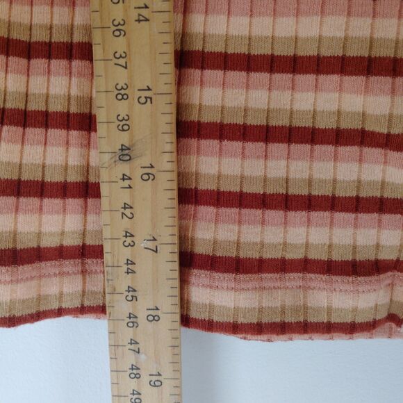 Madewell Women Square Neck Knitted Sleeveless Tank Top Blouse stripe preppy XXS - Picture 4 of 6